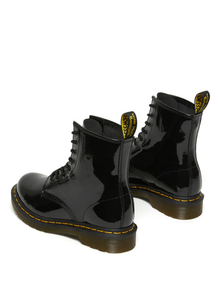 DR MARTENS 1460 W Black Patent Lamper - Stivali