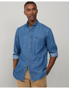 FAçONNABLE Cl Bd Indigo Twill - Camisa Jeans