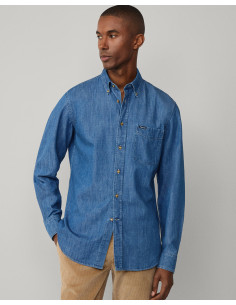 FAçONNABLE Cl Bd Indigo Twill - Camisa vaquera 2
