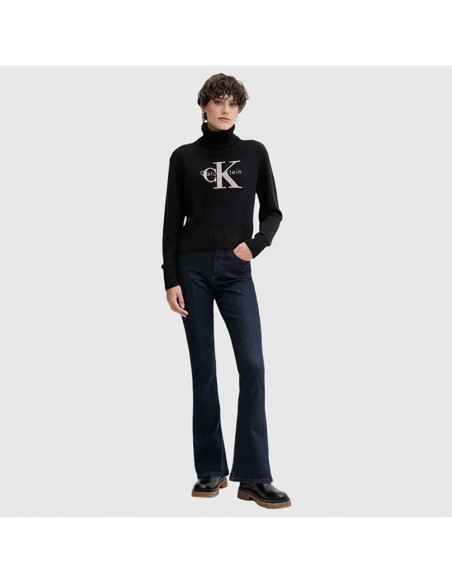 Pull à col roulé en chenille douce CALVIN KLEIN