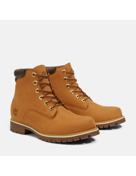 Botas Timberland Alburn de 15 cm com cadarço e acabamento impermeável.