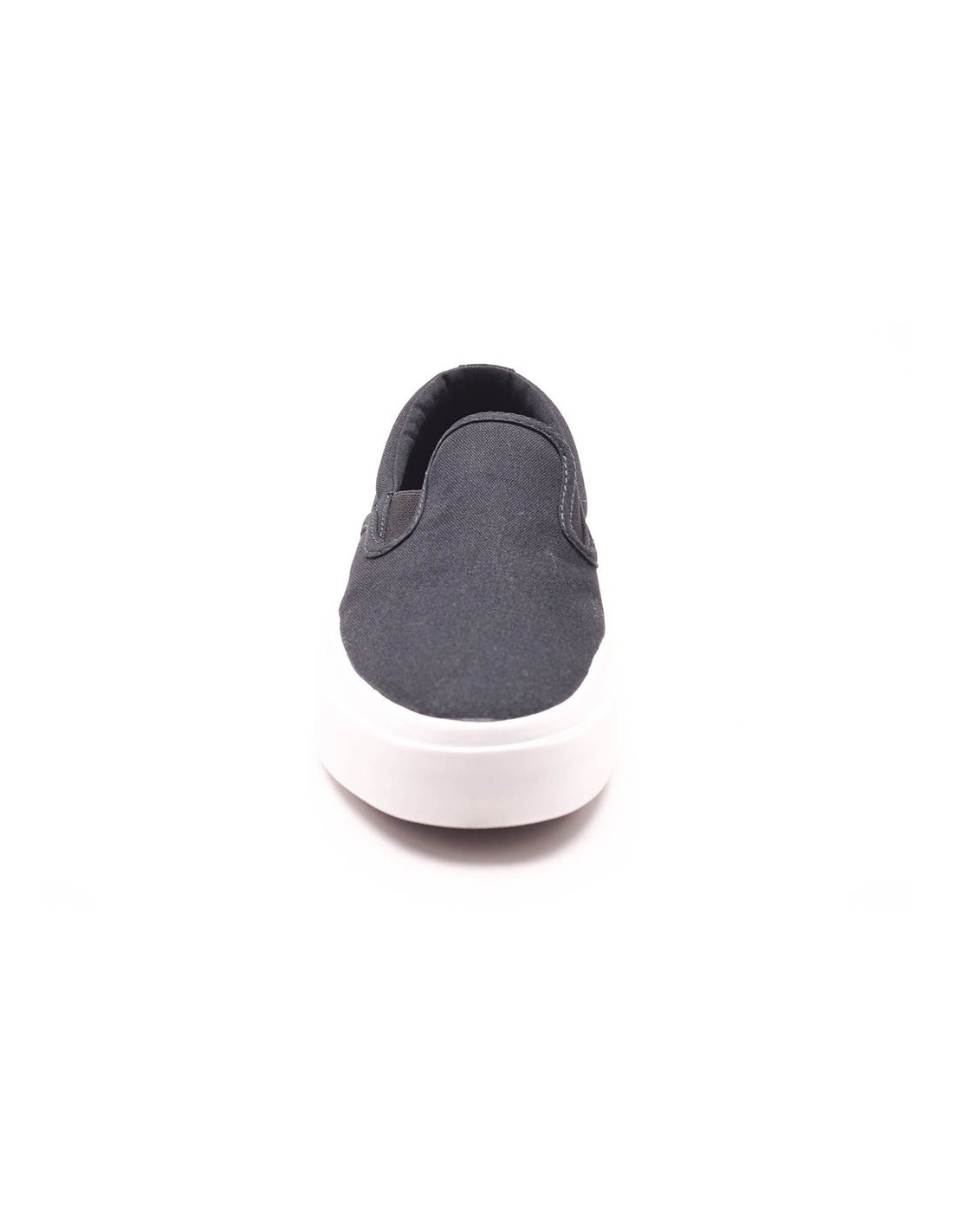 Black leather slip on converse sale